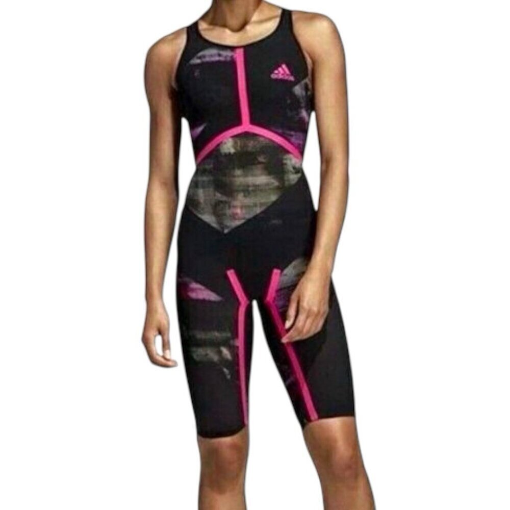 Adidas Freestyle XVIII Open Back 20” Swim Suit Speed Skin CD5235  $469 FINA  NEW